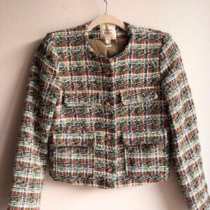 XS Autres Filles Multicolor Tweed Blazer